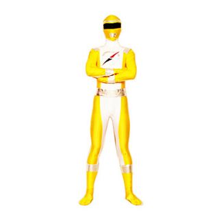 Power Ranger GoGo Sentai Boukenger Bouken Yellow Zentai Cosplay Costume