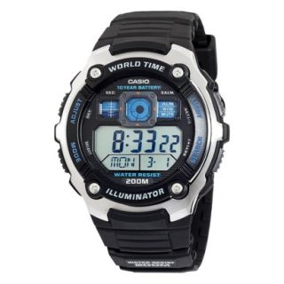 Casio Mens 10 Year Battery Digital Watch   Black   AE2000W 1AV