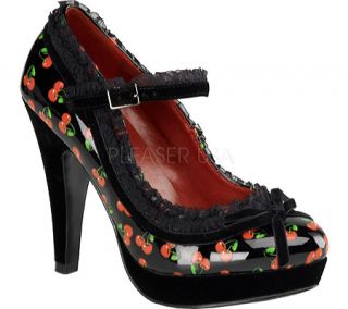 Womens Pin Up Bettie 16   Black Cherry Patent Leather High Heels