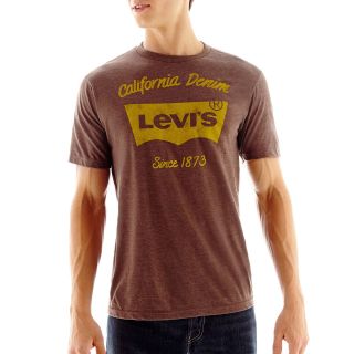 Levis Logo Tee, Brown, Mens