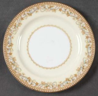 Noritake Rondine Bread & Butter Plate, Fine China Dinnerware   Tan Edge,Blue&Tan