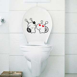Cute Snail Lovers Toilet Stickers