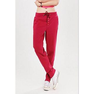Rxhx Womens Casual Sport Harem Pants (Red)