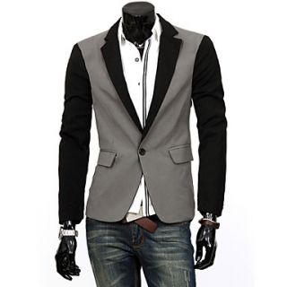 Cocollei Korean fashion stitching color bodycon suit (gray)