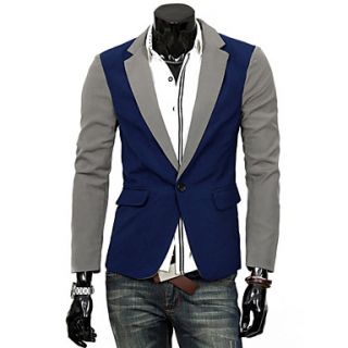 Cocollei Korean fashion stitching color bodycon suit (blue)