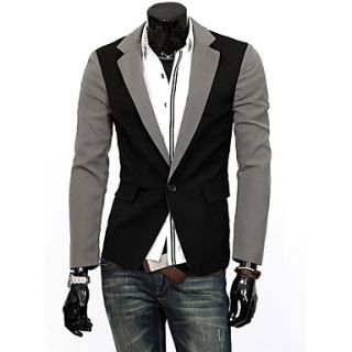 Cocollei Korean fashion stitching color bodycon suit (black)