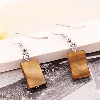 Ginasy Square Shaped Shell Earring