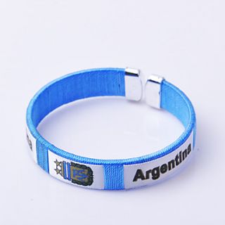 Argentina 2014 World Cup Knitting Couple Bracelets
