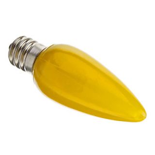 E12 0.5W Yellow Light LED Candle Lamp(AC 220V)