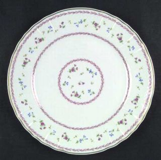 Bernardaud Artois Rose Dinner Plate, Fine China Dinnerware   Versailles,Rose Lau