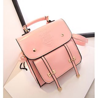 Fenghui Womens Vintage Multifunction Pink Backpack