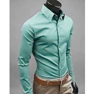 MSUIT Fashion Cultivate OneS Morality MenS Long Sleeve Shirt Z9185