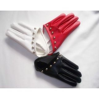 Womens Nightclub Fashion Cute Rivet Gloves