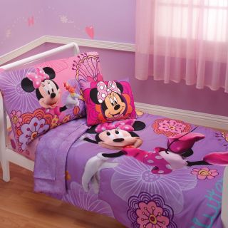 Disney Minnie Mouse 4 pc. Toddler Bedding, Purple/Pink, Girls