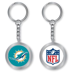 Miami Dolphins AMINCO INC. Spinning Keychain
