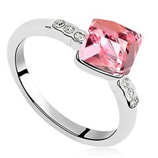 Xingzi Womens Charming Pink The Water Cube Made With Swarovski Elements Crystal Ting