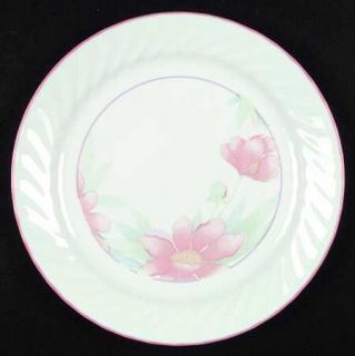 Corning Peony Dinner Plate, Fine China Dinnerware   Corelle, Swirl Edge,Peach Fl