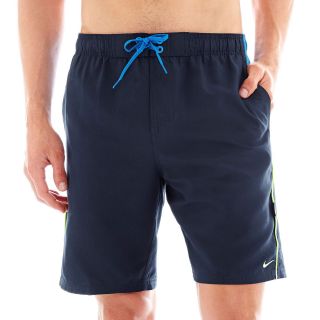 Nike Core Contend Swim Trunks, Obsidian, Mens