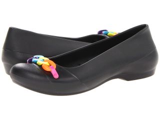 Crocs Gianna Link Womens Flat Shoes (Black)