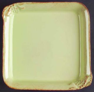 Casafina Madeira Harvest (Sage Green) Square Tray, Fine China Dinnerware   Embos