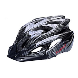 FJQXZ EPSPC Black Integrally molded Cycling Helmet(18 Vents)