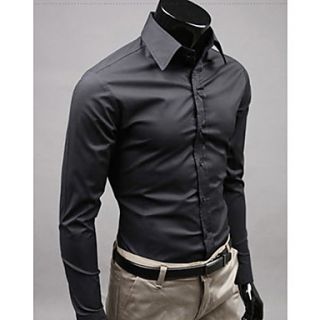 MSUIT Fashion Cultivate OneS Morality MenS Long Sleeve Shirt Z9175