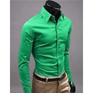 MSUIT Fashion Cultivate OneS Morality MenS Long Sleeve Shirt Z9183