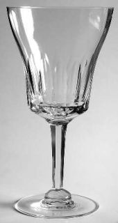 Arcadia Lyric Water Goblet   Clear, Panel Cut Bowl, Flared Bowl