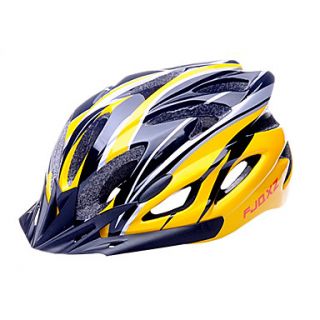 FJQXZ EPSPC Yellow and Black Integrally molded Cycling Helmet(18 Vents)