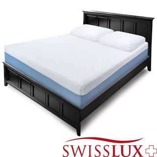 Swiss Lux 10 inch King size Gel Memory Foam Mattress (KingConstruction Smooth TopSupport MediumMaterials Gel Memory FoamQuilt Layer 0.5 inch Gel Infused SensorAIR Memory FoamMiddle Layer 1.5 inches of Ventilated Memory FoamBase Layer 8 inches of Sen
