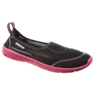 Speedo Junior Girls AquaSkimmer Water Shoes Black & Pink   Small