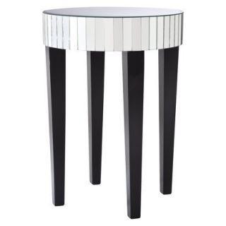 Accent Table Mirrored Round Living Room Accent Side/End Table