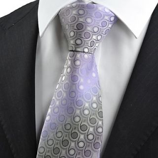 Tie Purple Grey Gradient Swirl Paisley Pattern Mens Tie Necktie Holiday Gift