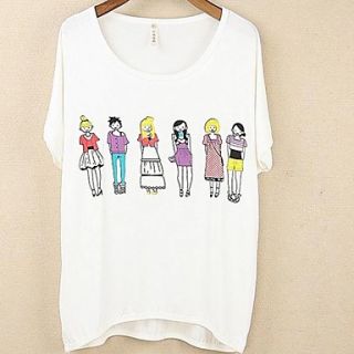 Womens Korean Version Was Thin Short Sleeved T Shirt