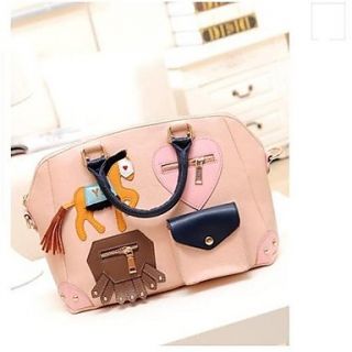 Womens Retro Simple Bag With Horse Pattern Crossbody