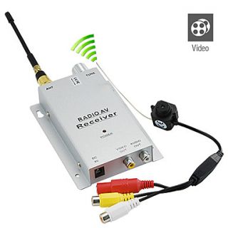 Micro 1.2GHz Wireless Pinhole A/V PAL Camera with Receiver Set