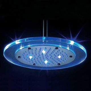 8 inch Shower Head with Color Changing LED Light (Round)