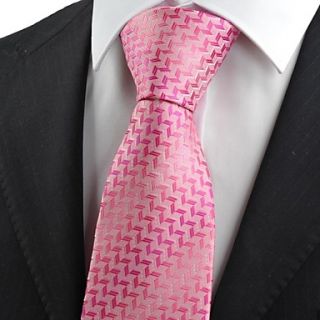 Tie Pink Diamond Pattern Mens Tie Necktie Wedding Party Holiday Friend Gift