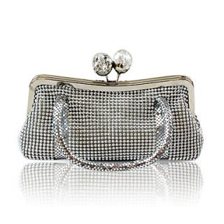 Satin With Rhinestone/ Sequins Evening Handbags/ Clutches/ Top Handle Bags More Colors Available