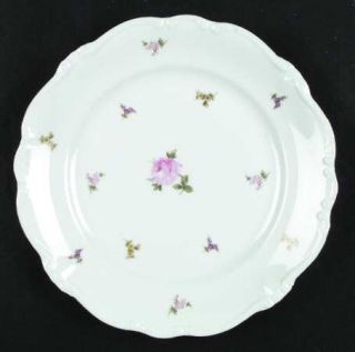 Johann Haviland Rosebud Dinner Plate, Fine China Dinnerware   Pompadour,Pink Ros