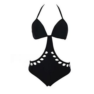 Womens Sexy Hollow out V Shape One Piece Push up One piece Swimwear