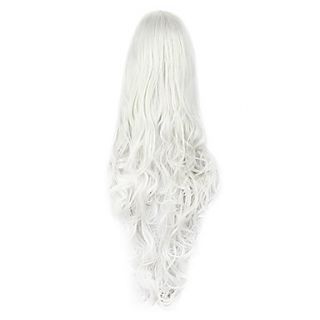 High Quality Cosplay Synthetic Wig Angel Sanctuary Rosiel Side Bang Long Wavy Wig(Silver)