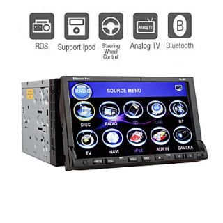 7 inch 2 Din TFT Screen In Dash Car DVD Player With Bluetooth,TV,RDS,iPod Input