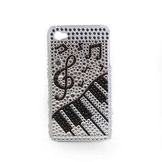 Protective PVC Case with Jewel Cover for IPhone4