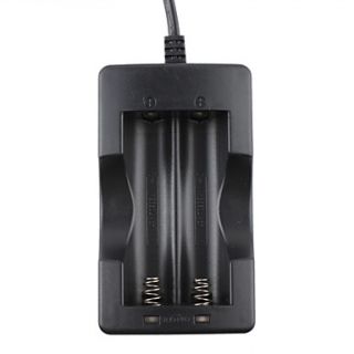 UltraFire 18650 Double Battery Charger Wired Charger Black