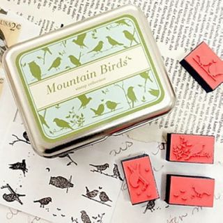 Mountian Birds DIY Craft Stamp Set