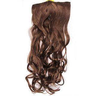 Fashion Brown Curly Clip In Hair Extension