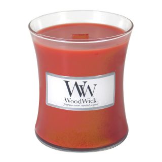 Woodwick Medium Cinnamon Chai Candle, Red