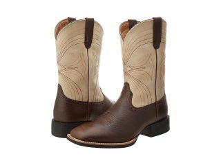 Ariat Sport Wide Square Toe Cowboy Boots (Brown)