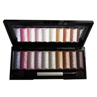 Soft Shimmer 10 Colors Eye Shadow Palette with Free Brush